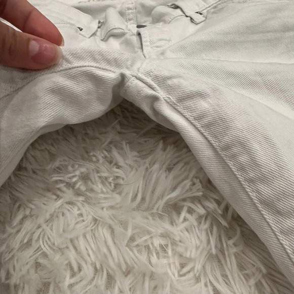 Citizens of humanity Ava low rise straight leg white jeans| size 24 - Picture 2 of 6